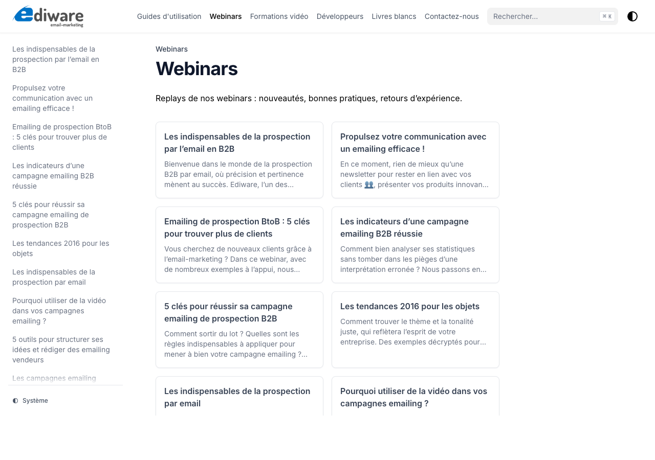 Webinars