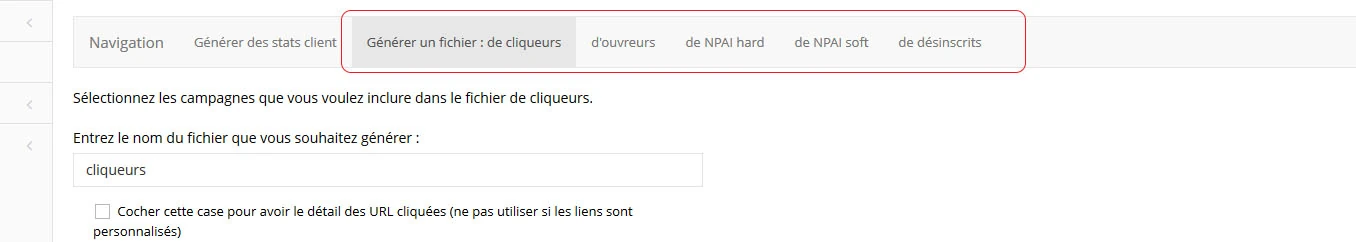 generer fichiers
