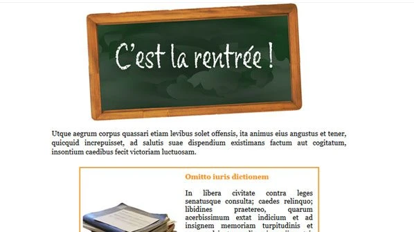 ardoise - template rentrée