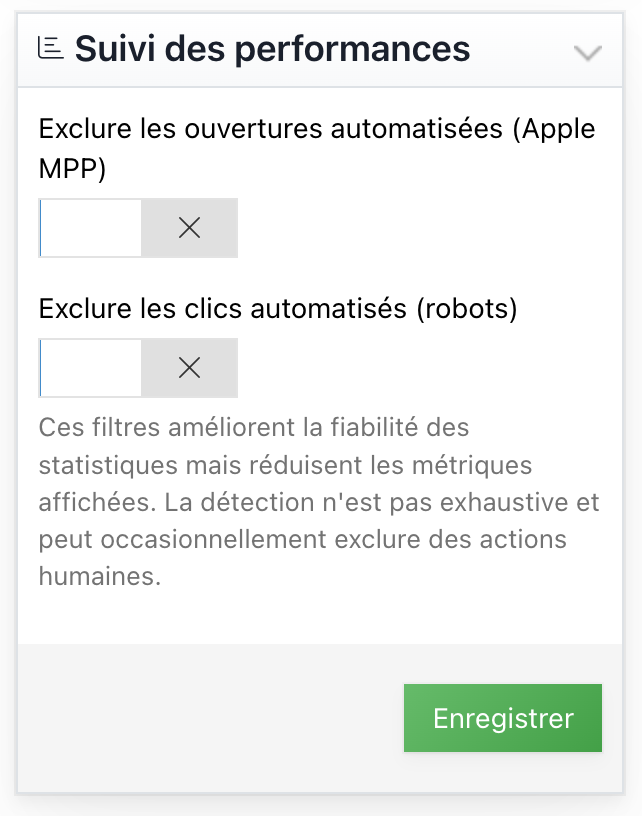 Filtrage des robots emailing